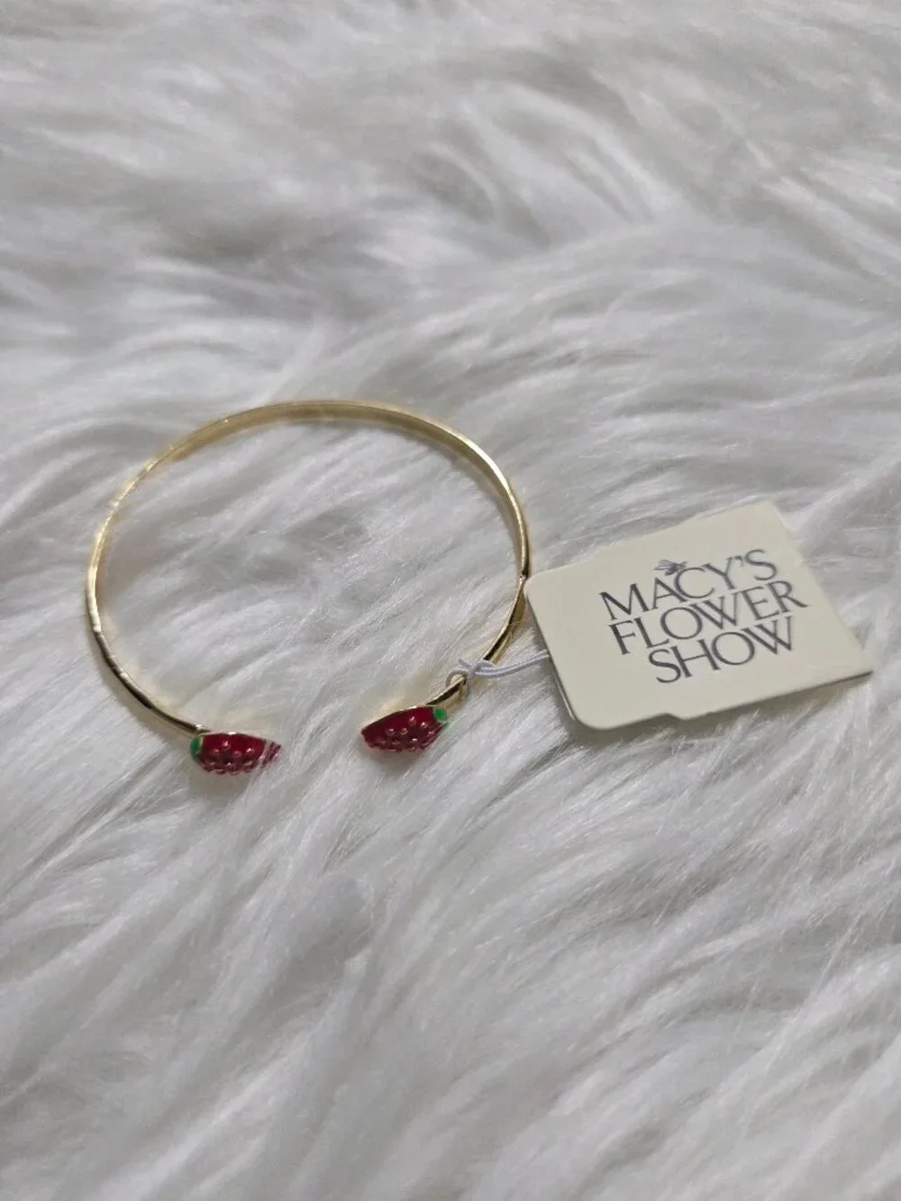Macy’s Flower Show Strawberry Cuff Bracelet